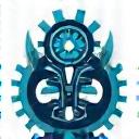 Icon of interconnected gears, representing organizational systems.