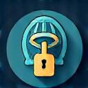Icon of a key unlocking a globe.